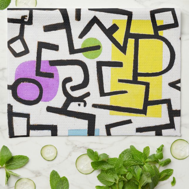 Rich Port, Paul Klee Tea Towel (Folded)