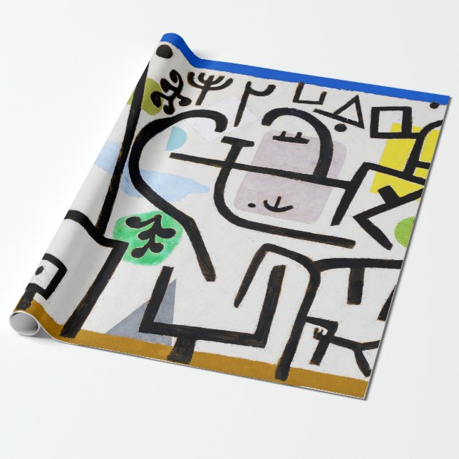 Rich Port, Paul Klee Wrapping Paper (Unrolled)