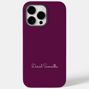 Rich Purpule Custom Name Personalised Case-Mate iPhone 14 Pro Max Case