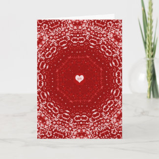 Rich Radiant Heart Valentine Card