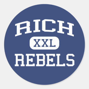 Rich - Rebels - Rich High School - Randolph Utah Classic Round Sticker