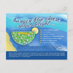 Rich Recipes - BANGIN' BLUE CHEESE SALAD Postcard