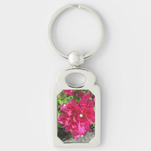 Rich Red Bougainvillea Key Ring