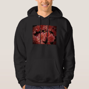 Rich Red Chrysanthemums Hoodie