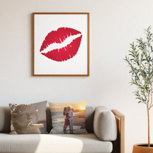 Rich Red Ombre Lipstick Poster