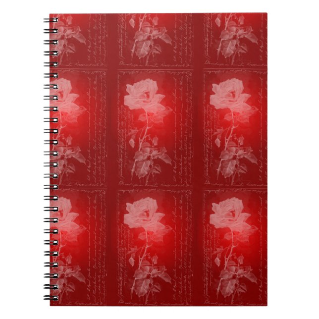 Rich Red Rose Notebook (Front)