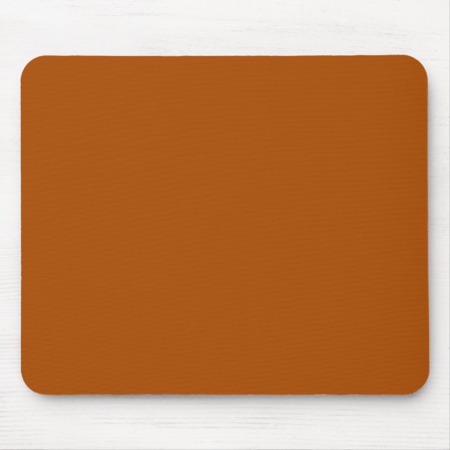 Rich sienna brown colour ready to customise mouse mat (Front)