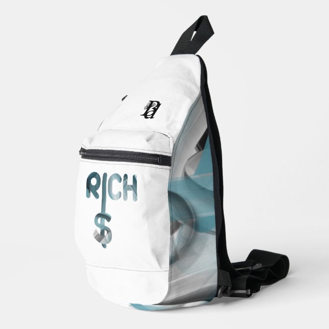 RICH Sling Bag Trend Abstract Blue Ocean (Right Corner)