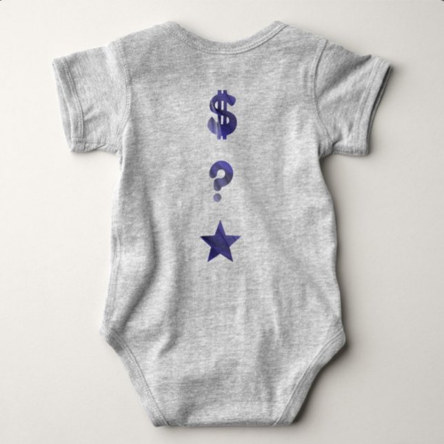 RICH Trend Abstract Lavender Violet Baby Bodysuit (Creator Uploaded)