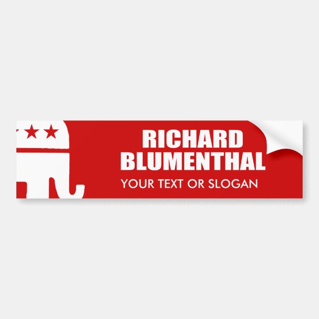 RICHARD BLUMENTHAL FOR SENATE BUMPER STICKER (Front)