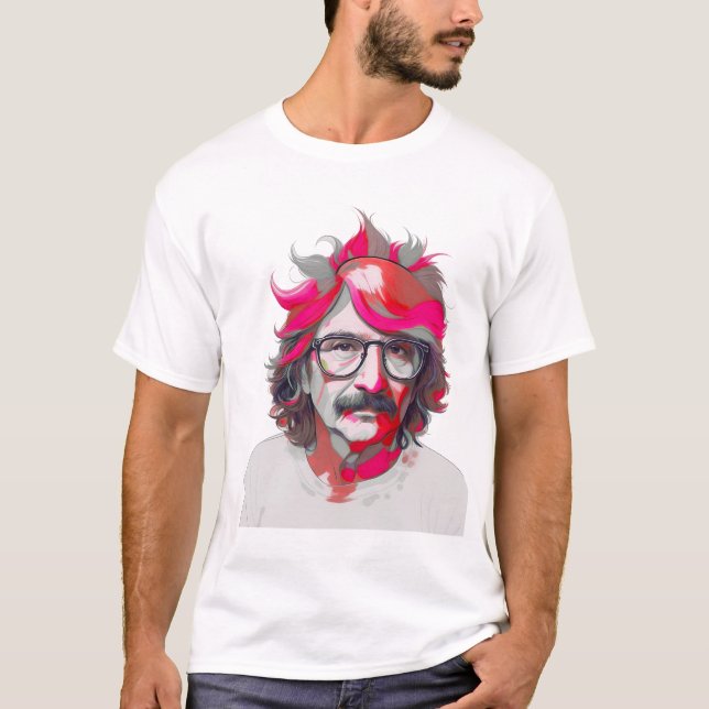  Richard Brautigan Red T-Shirt (Front)