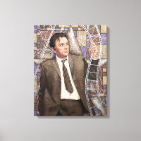 Richard Burton Portrait Painting Old Hollywood