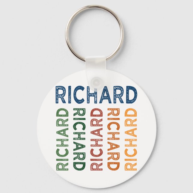 Richard Cute Colourful Key Ring (Front)