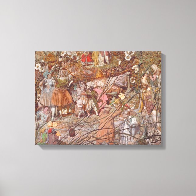 Richard Dadd - The Fairy Feller's Master-Stroke Canvas Print (Front)