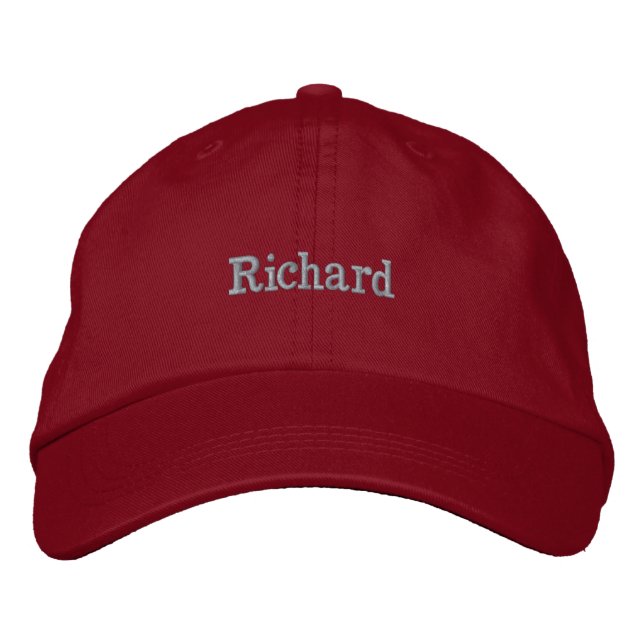 Richard Embroidered Mans Name,  Hat (Front)