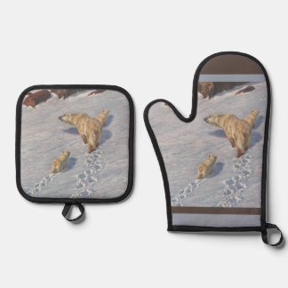 Richard Friese, Polar Bear Family Oven Mitt & Pot Holder Set