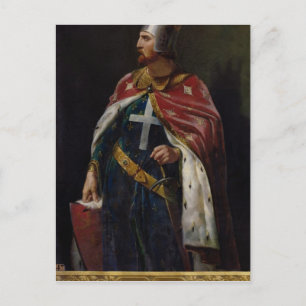 Richard I the Lionheart King of England, 1841 Postcard