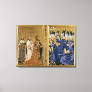 Richard II Presented to the Virgin and Child Canvas Print
