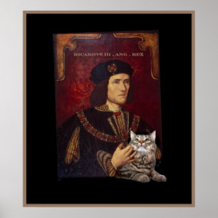 Richard III and his cat Poster