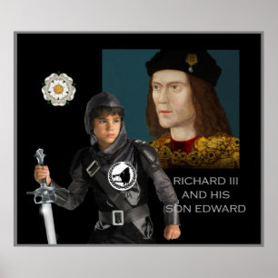 Richard III and his son Edward Poster