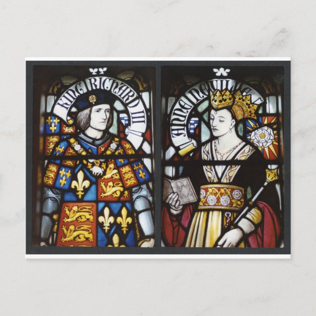 RICHARD III AND QUEEN ANNE OF ENGLAND POSTCARD (Front)