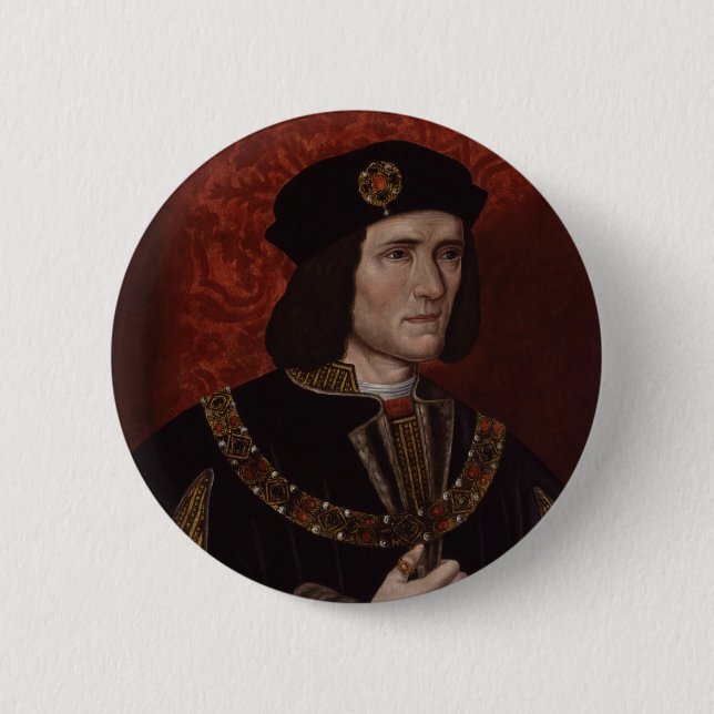 Richard III of England 6 Cm Round Badge (Front)