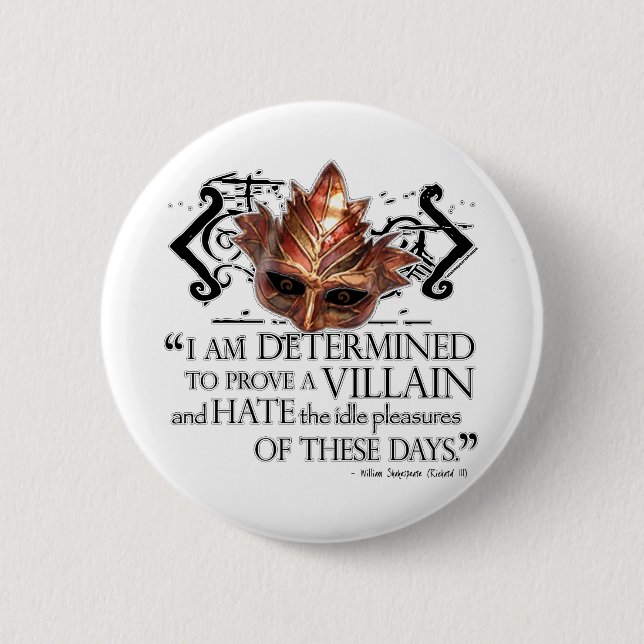 Richard III Quote 6 Cm Round Badge (Front)