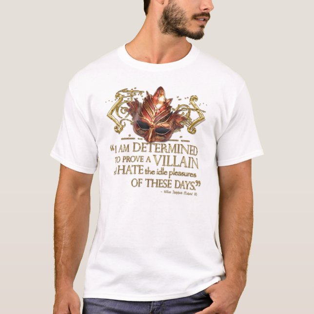 Richard III Quote (Gold Version) T-Shirt (Front)