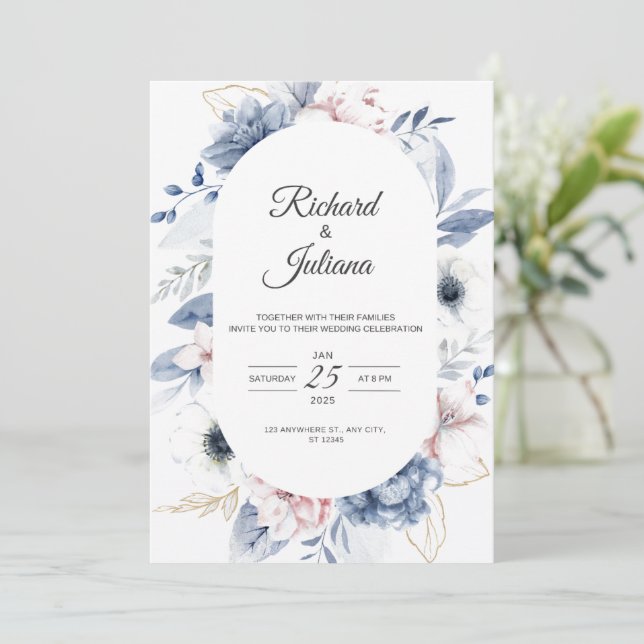 Richard & Juliana Invitation (Standing Front)