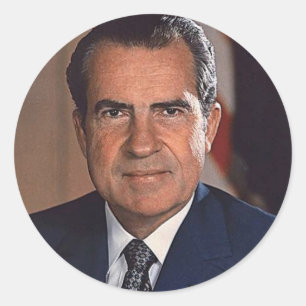 Richard M. Nixon 37 Classic Round Sticker
