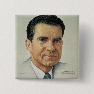 Richard Milhouse Nixon 15 Cm Square Badge