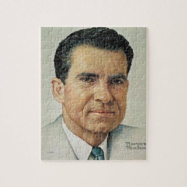 Richard Milhouse Nixon Jigsaw Puzzle (Vertical)