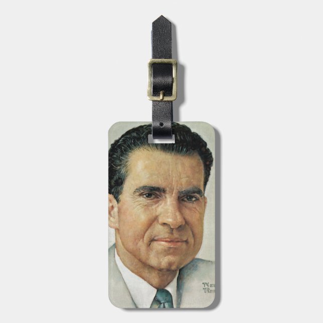Richard Milhouse Nixon Luggage Tag (Front Vertical)