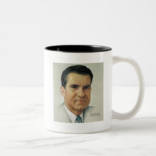 Richard Milhouse Nixon Two-Tone Coffee Mug