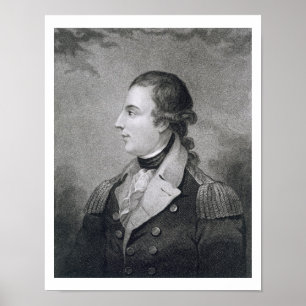 Richard Montgomery (1736-75) engraved by E. Macken Poster