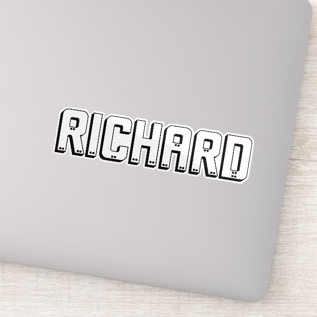 Richard Name In Block Letters, (Detail)