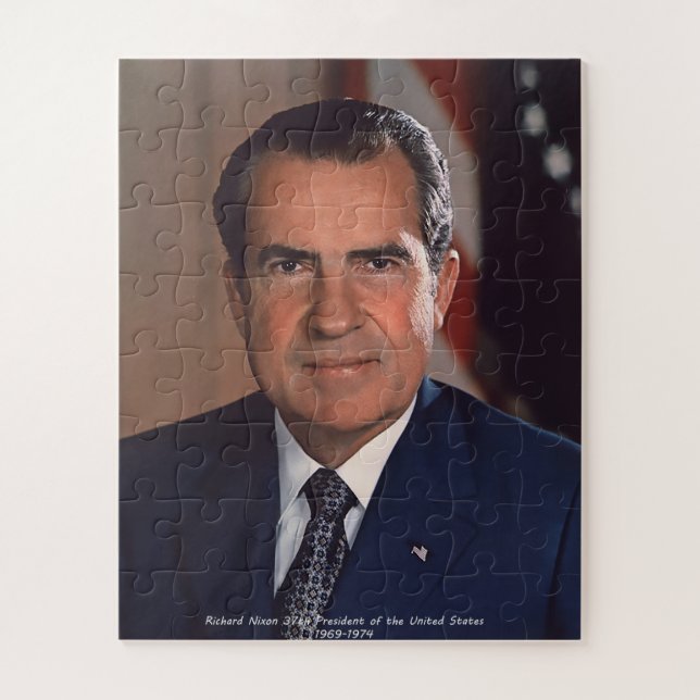 Richard Nixon 37th President of the United States Jigsaw Puzzle (Vertical)