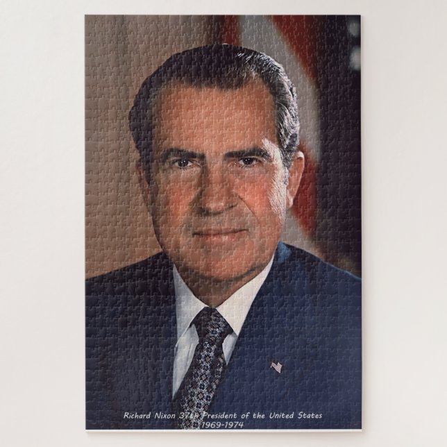 Richard Nixon 37th President of the United States Jigsaw Puzzle (Vertical)