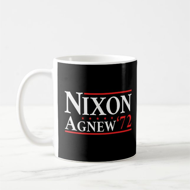 Richard Nixon Agnew Nixon 1972 Election Campaign   Coffee Mug (Left)