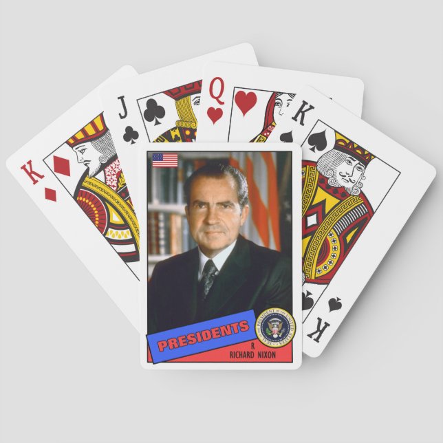 Richard Nixon Baseball Card (Back)