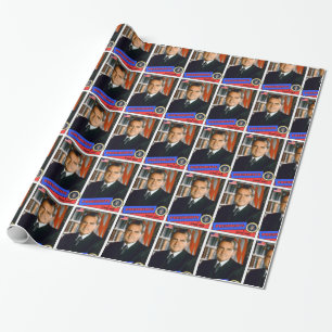 Richard Nixon Baseball Card Wrapping Paper