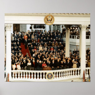 Richard Nixon Being Sworn In - 1969 Poster