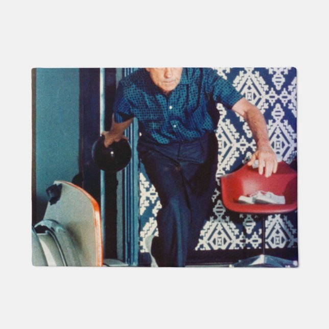 Richard Nixon Bowling Doormat (Front)