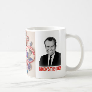 Richard Nixon Button Collector Mug