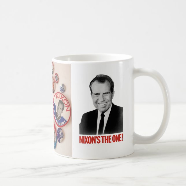 Richard Nixon Button Collector Mug (Right)