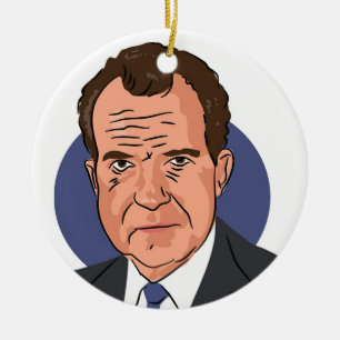 Richard Nixon Ceramic Tree Decoration