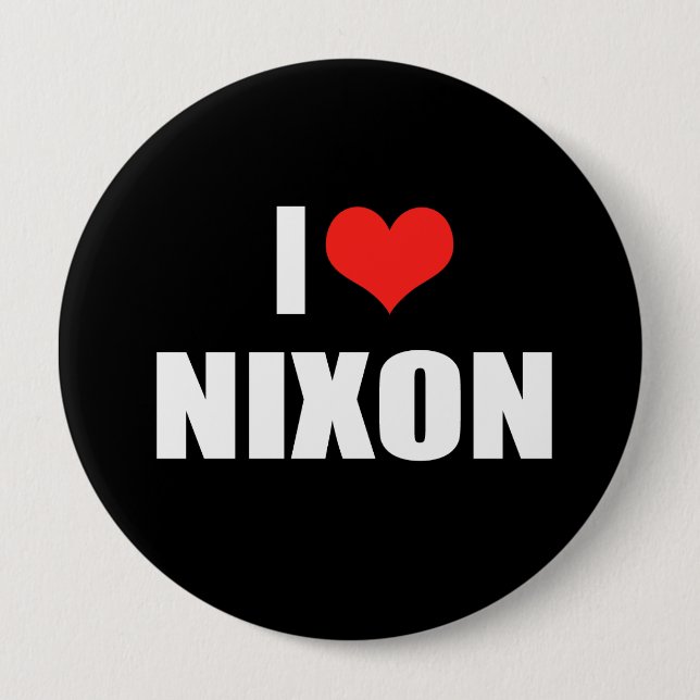 RICHARD NIXON Election Gear 10 Cm Round Badge (Front)