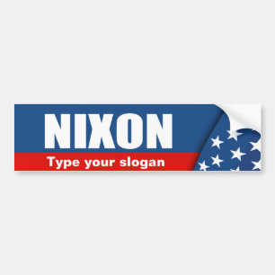 RICHARD NIXON Election Gear Bumper Sticker