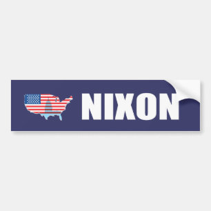 RICHARD NIXON Election Gear Bumper Sticker