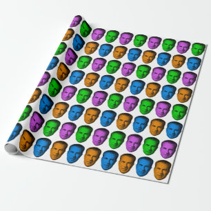 Richard Nixon in Vivid Color Wrapping Paper